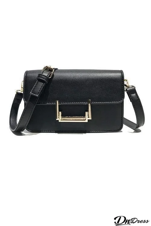 Metal Rectangle Crossbody Bag