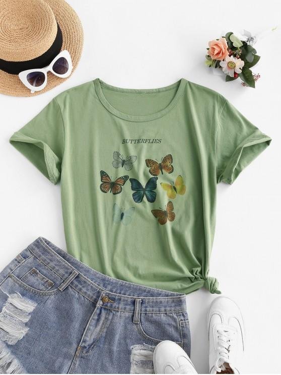 Colorful Butterflies Graphic T-Shirt