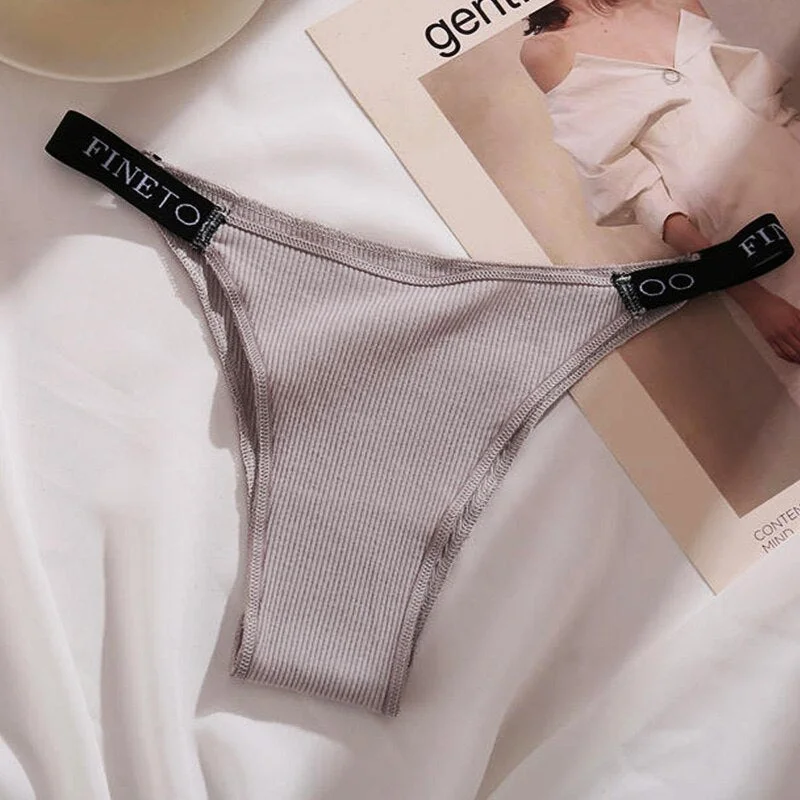 Sexy Panties Thong Women Cotton Briefs Female Underpants Sexy Pantys Soft G-string Underwear Solid Color Intimates Lingerie M-XL