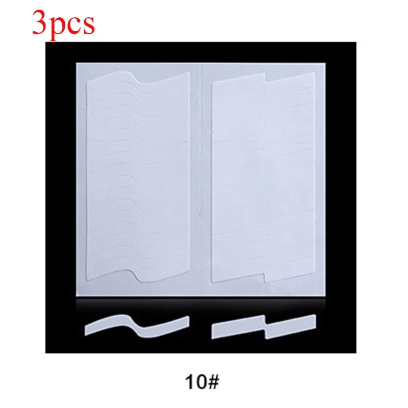 1 Sheet White French Manicure Strip Nail Art Form Fringe Tip Guides Sticker DIY Line Tips Decoration Tool-Nail Inspo