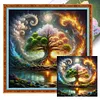 Life Tree-14CT Stamped Cross Stitch 40*40cm/15.75*15.75in tapestrymarket
