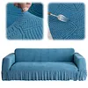 Sofa Cover with Elastic Bottom & Skirt Cushion Couch Cover for Living Room Hotel