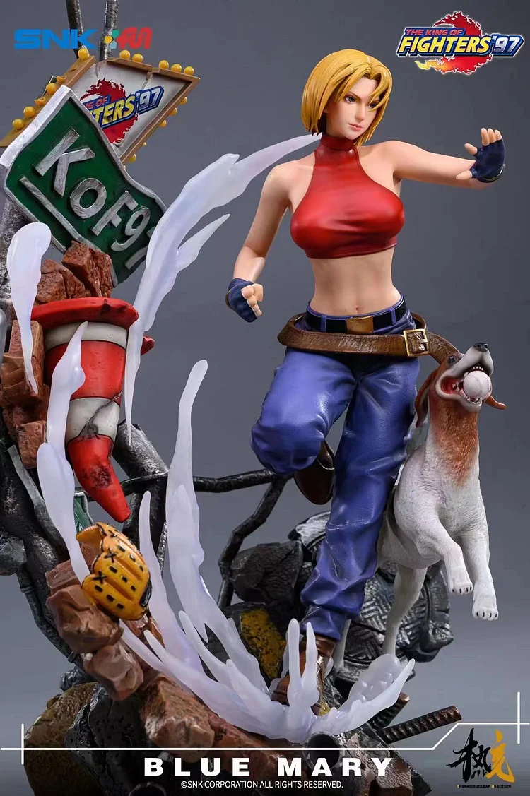 Tunshi Studio 1/6 The King Of Fighters 97 Blue Mary Action Figures