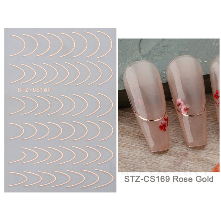 Bayoumowers Pink Marble 3D Nail Stickers Ink Blooming Geometry Lines Adhesive Sliders Watercolor Flower Leaves Nail Art Decals LASTZ-SJ031
