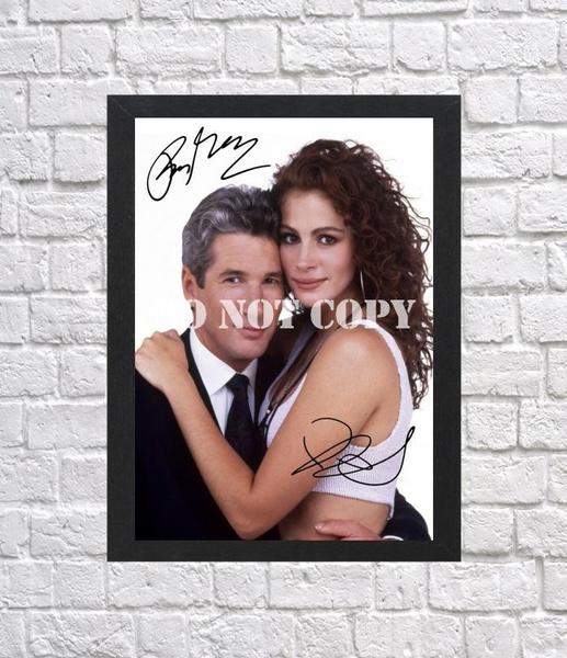 Pretty Woman Richard Gere Julia Roberts Signed Autographed Photo Poster painting Poster A4 8.3x11.7