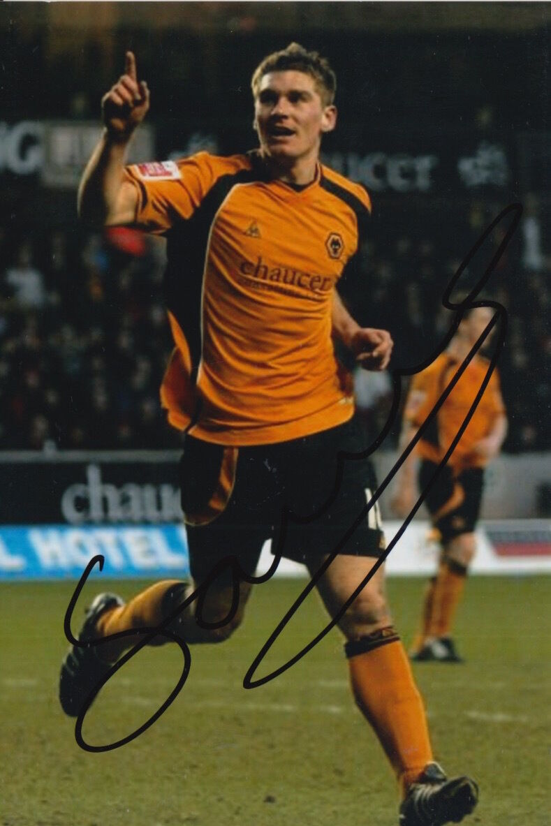 WOLVES HAND SIGNED SAM VOKES 6X4 Photo Poster painting 1.