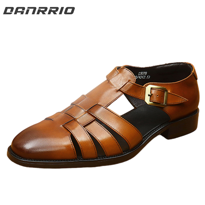 DANRRIO Vintage Roman Sandals | Genuine Business Casual Leather Shoes DANRRIO.COM DANRRIO