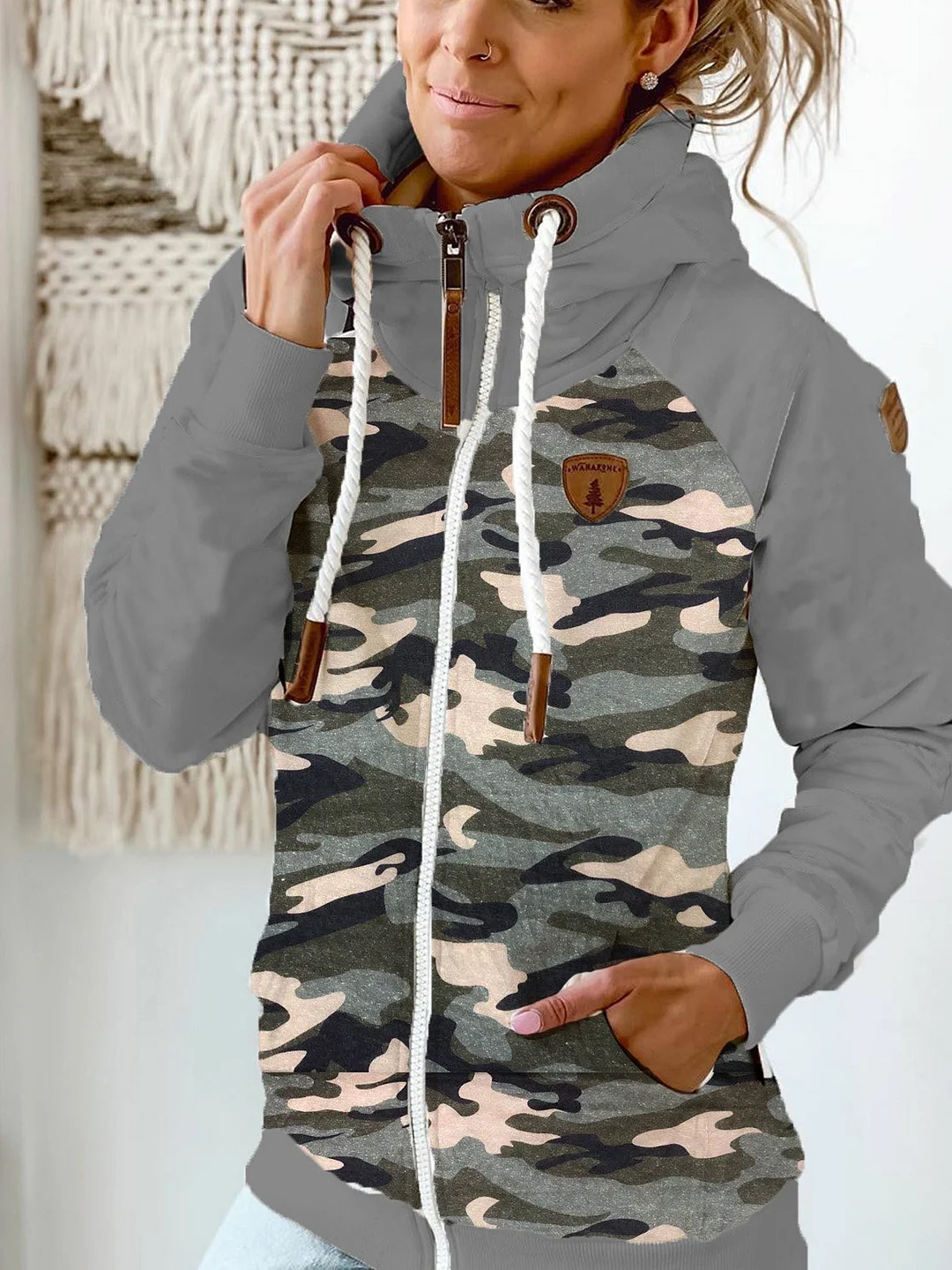 Gray Shift Long Sleeve Sweatshirt