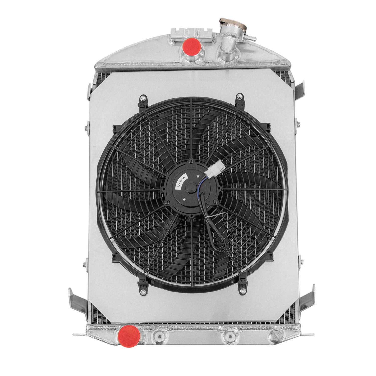 AlloyWorks 4 Row Aluminum Radiator Shroud Fan for 1930-1931 Ford Model ...
