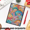 2pcs Flowers Partial DIY 50 Pages A5 Diamond Painting Notebook for Study Home