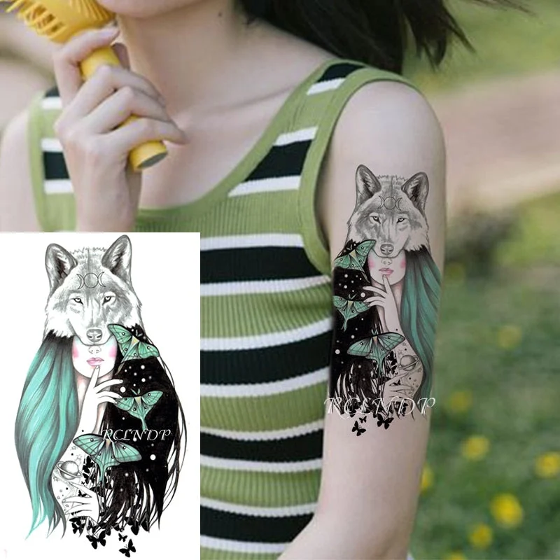 Waterproof Temporary Tattoo Sticker Arabic Letter Heart Love Pattern Personality Fake Tatoo Flash Tatto for Girl Women Men