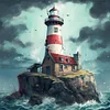 Diamond Painting-DIY Full Round Drill Lighthouse
