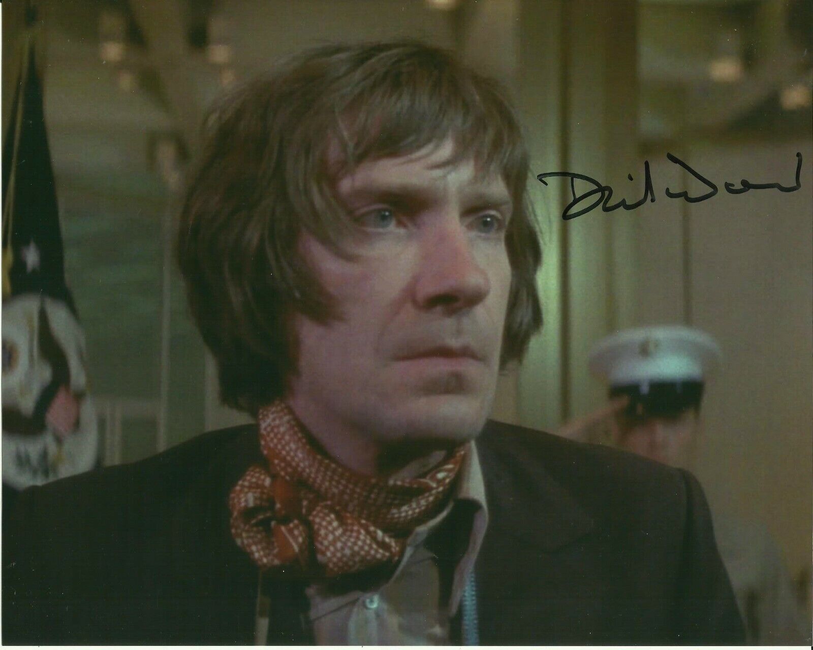 DAVID WARNER SIGNED THE OMEN Photo Poster painting UACC REG 242 (2)