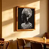 Pearl Headwrap Black Lady Special Shaped 5D DIY Partial Drill Diamond Art Kit 30x30cm Diamonds Dots Gem Art Kits for Adults Home Decor