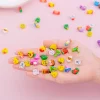 100PCS Mini Cartoon Heart Pet Fruit Erasers for Kids Back to School Student Office Exam Stationery Gift