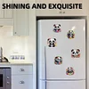 (US Local)6Pcs Acrylic 2D Flat Pandas Diamond Painting Fridge Magnet for Fridge Whiteboard