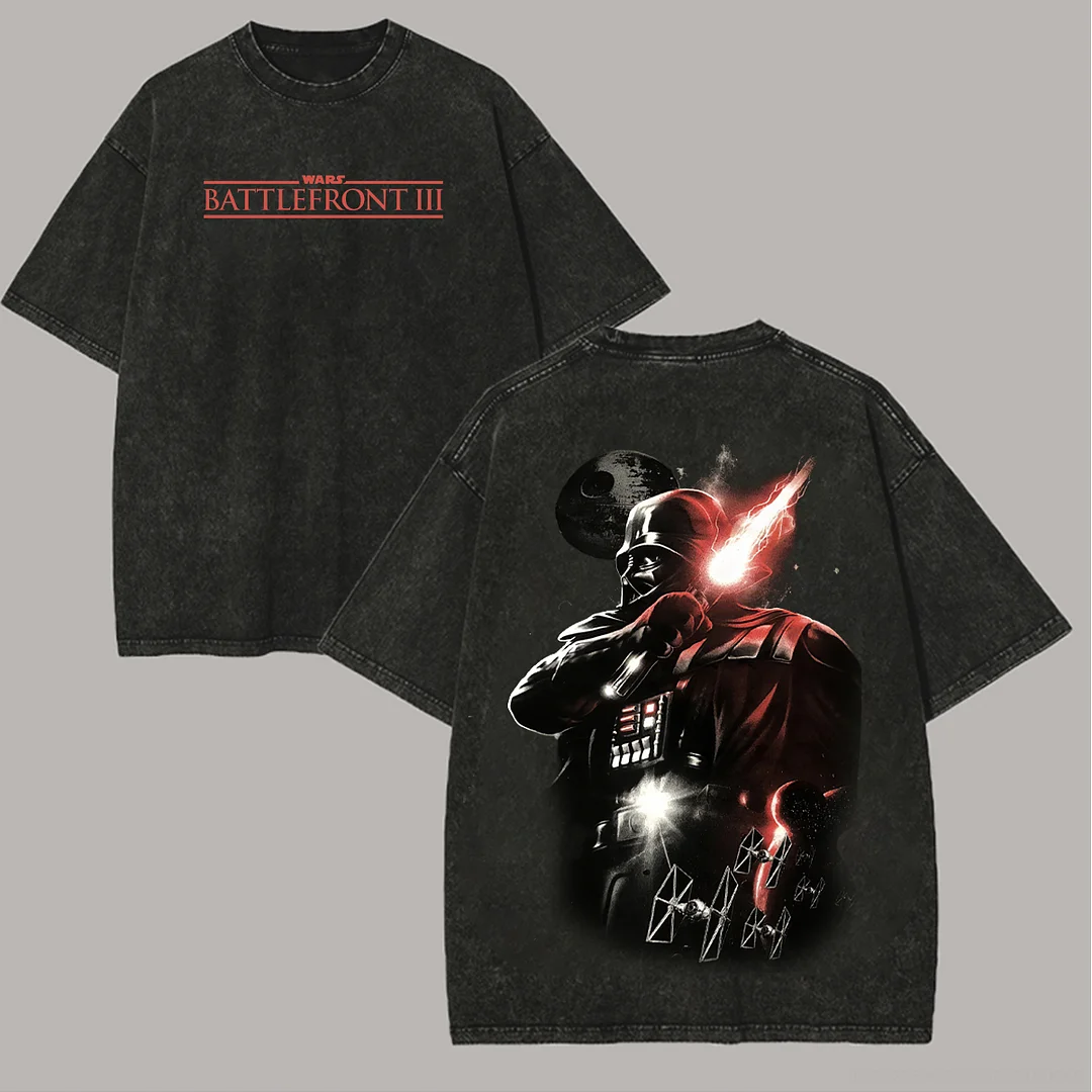 Star Wars: Battlefront III Printed Unisex Washed T-Shirt