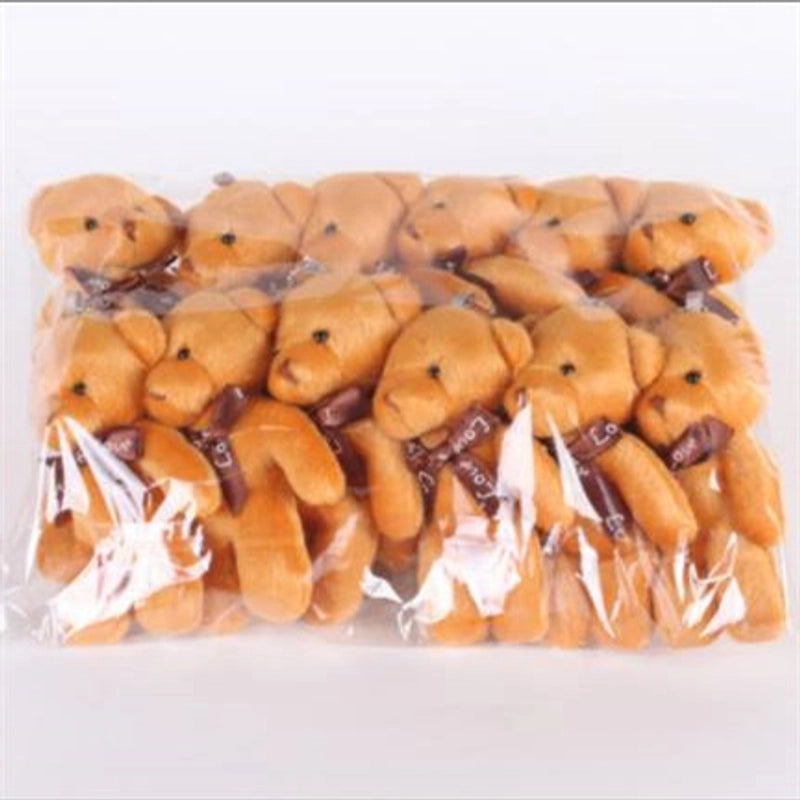 Conjoined Bear Pendant Bouquet Bear Plush Toy Doll Bag Clothes Hanging Accessories Wedding Gift Doll