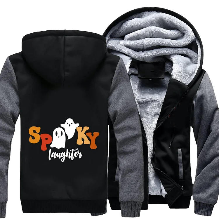 Spooky Laughter, Halloween Fleece Jacket