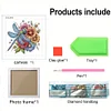 5D DIY Partial Special Shaped Drill Diamond Painting Kit Dragonfly Decor With Frame Kit 18x18cm