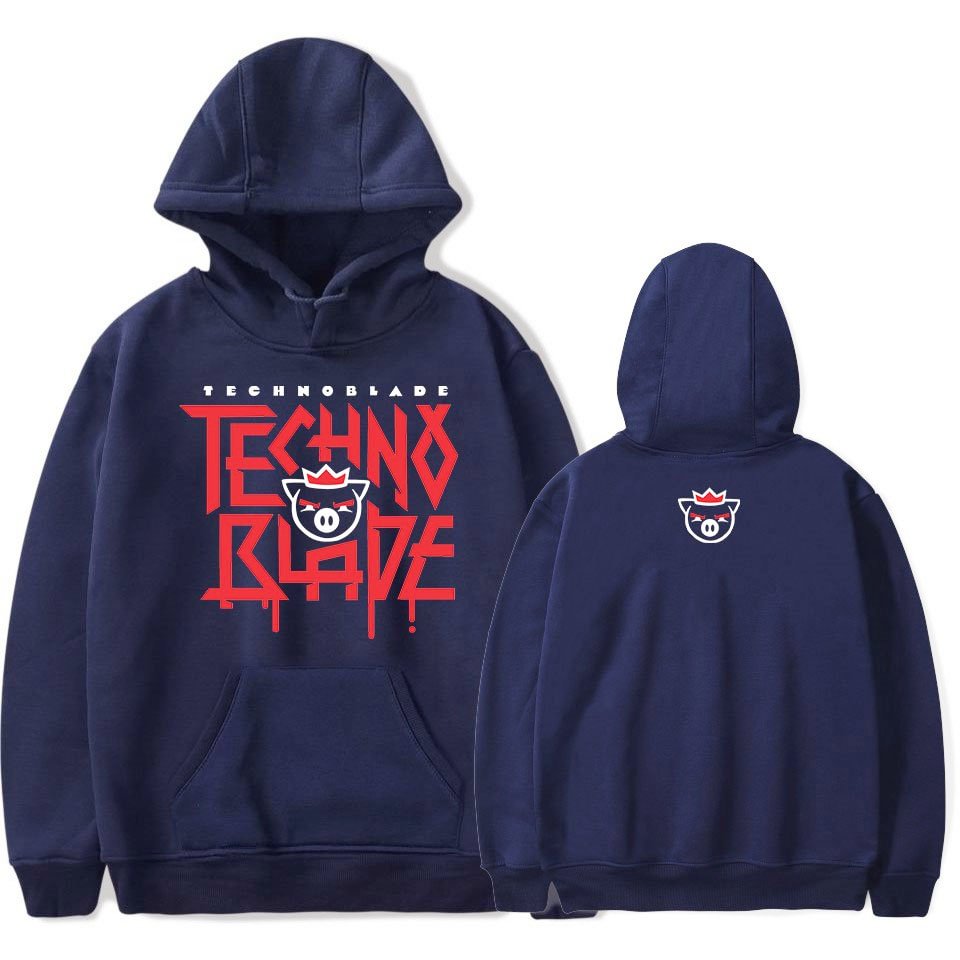 Technoblade Hoodie Technoblade Logo Pullover Fashion Sweatshirt