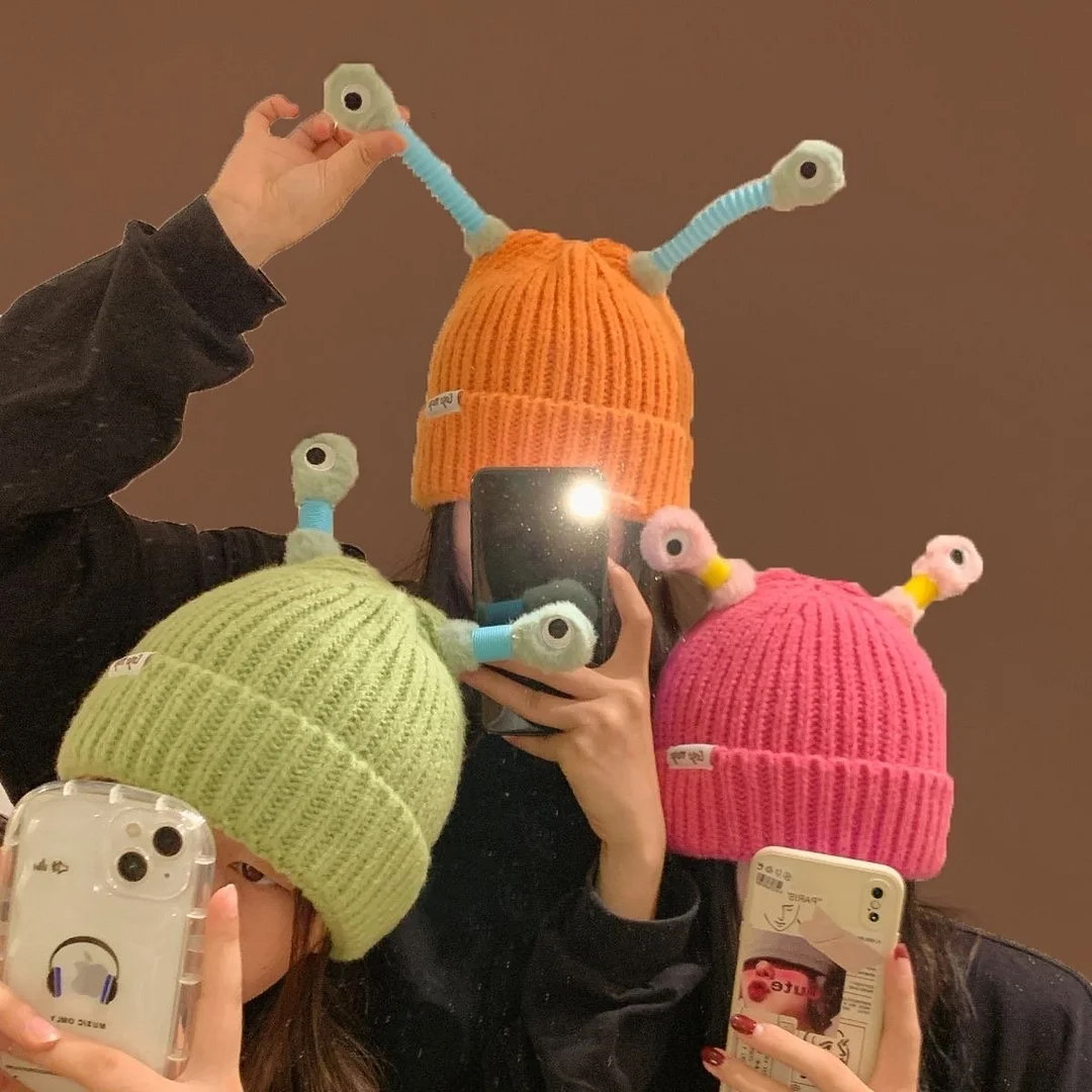 (🎅Christmas Hot Sale- 50% OFF) Luminous Funny Knitted Beanie Hat