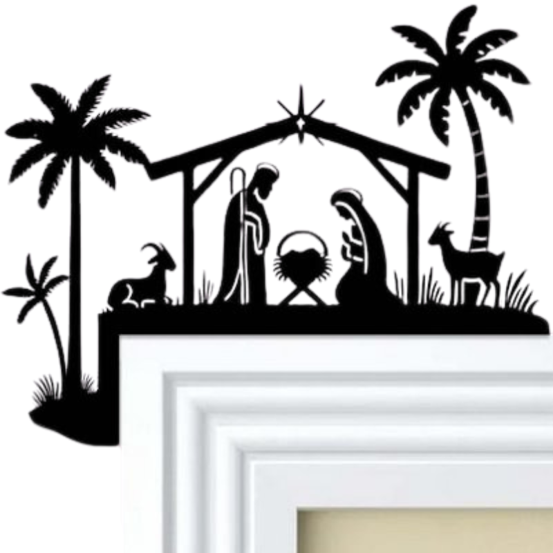 Metal Nativity Door Top