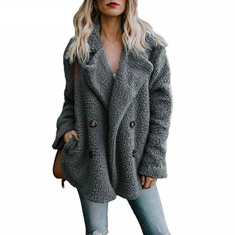 Teddy Coat Women Winter Jackets Ladies Plush Coat Warm Faux Fur Coats women Fur Jacket Fleece oversized Coat 2021