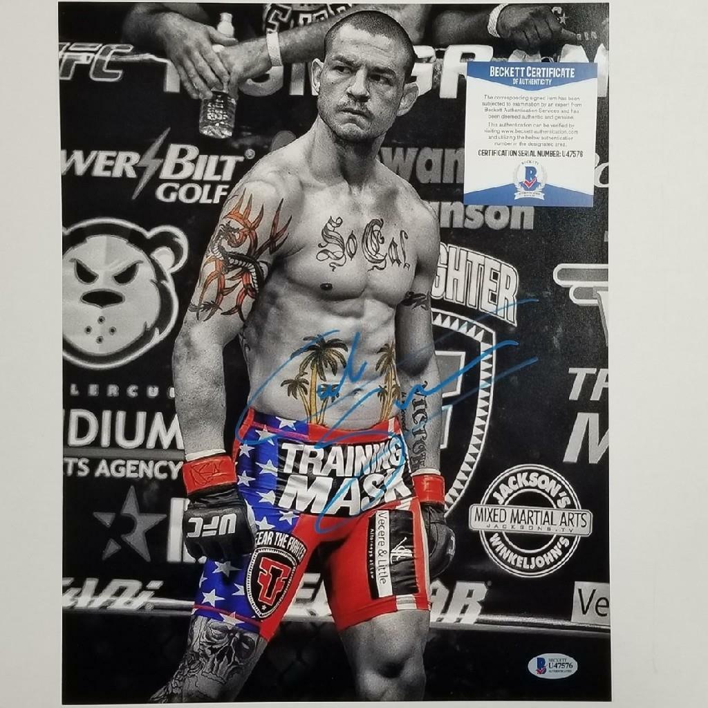 Cub Swanson signed 11x14 Photo Poster painting UFC MMA Autograph A ~ Beckett BAS COA