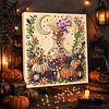 Halloween Bead Art DIY Pearl Painting Kit with Frame 20x20cm(medicine)
