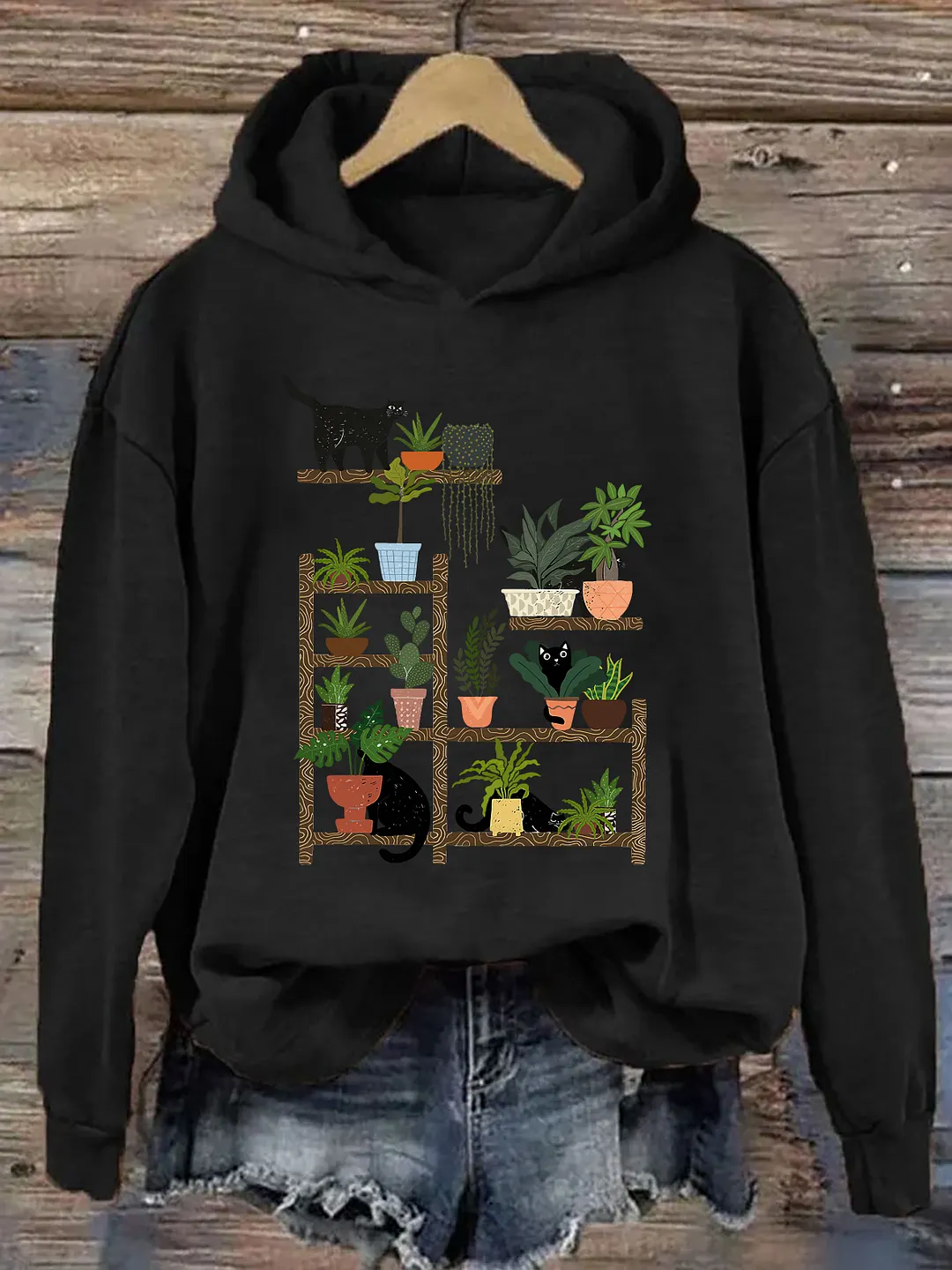Cats and Plants Hoodie