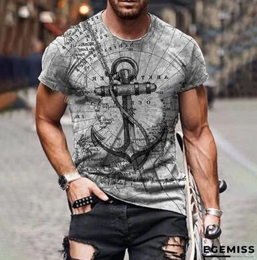 Casual Summer Slim Print Thin Youth T-shirt Trend | EGEMISS