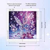 (4er Pack) Lila Schmetterling - speziell geformtes Diamond Painting - 30*30cm