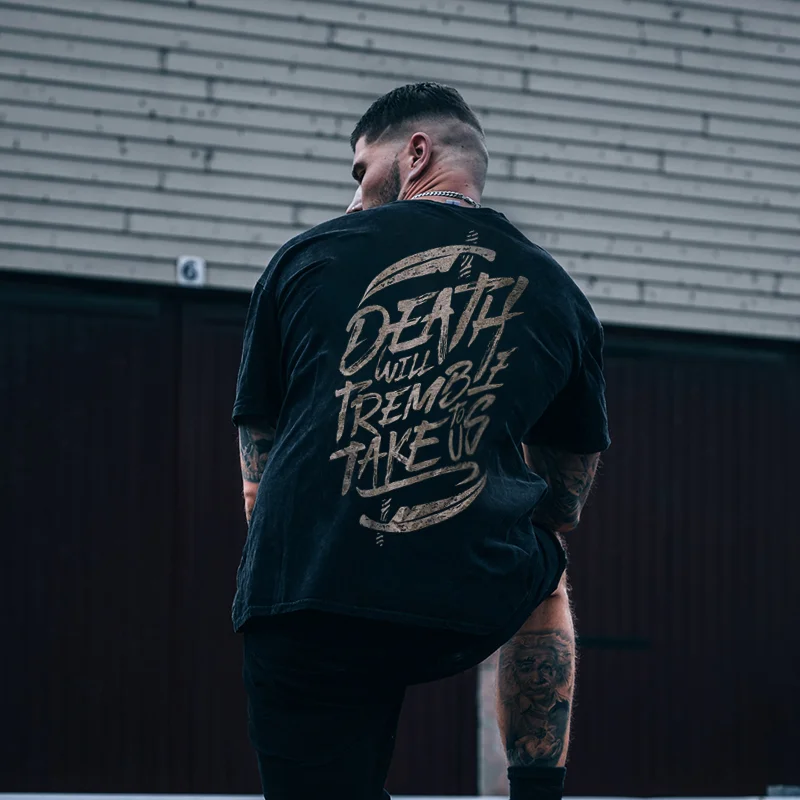 UPRANDY Death Will Tremble To Take Us Printed Men's Casual T-shirt -  UPRANDY