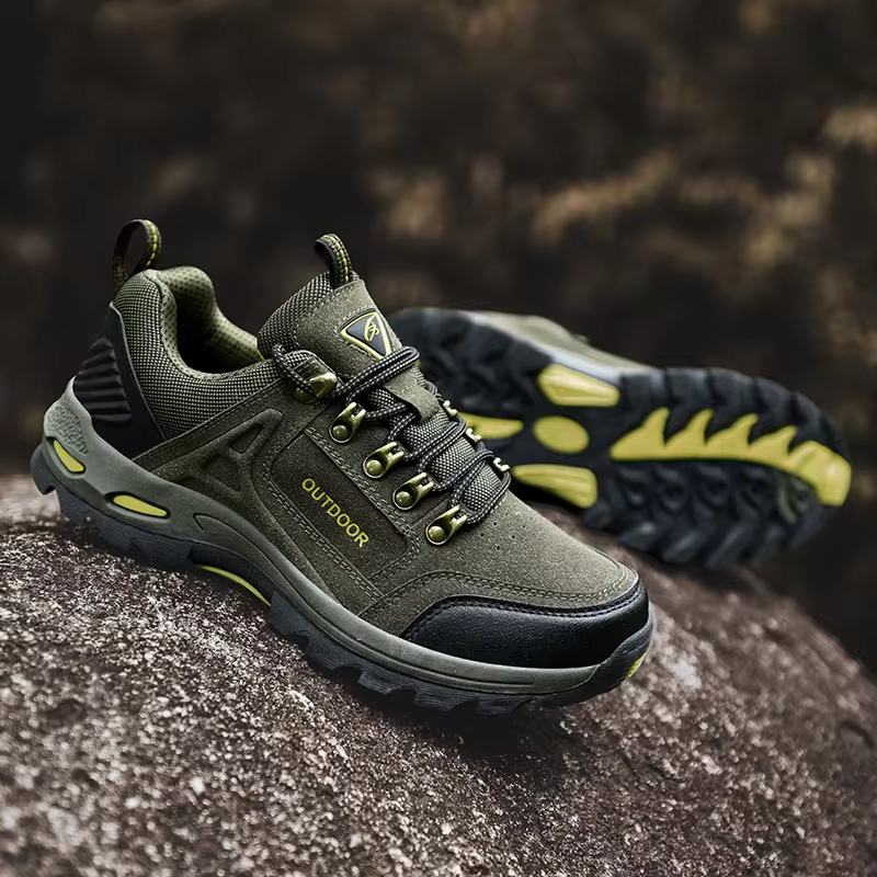 Men's Orthopedic Waterproof Anti-Slip Hiking Shoes  Lightweight Casual Mountain Walking Shoes