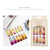 Flahing Rainbow Long Ballet Wearing Nails 12pcs