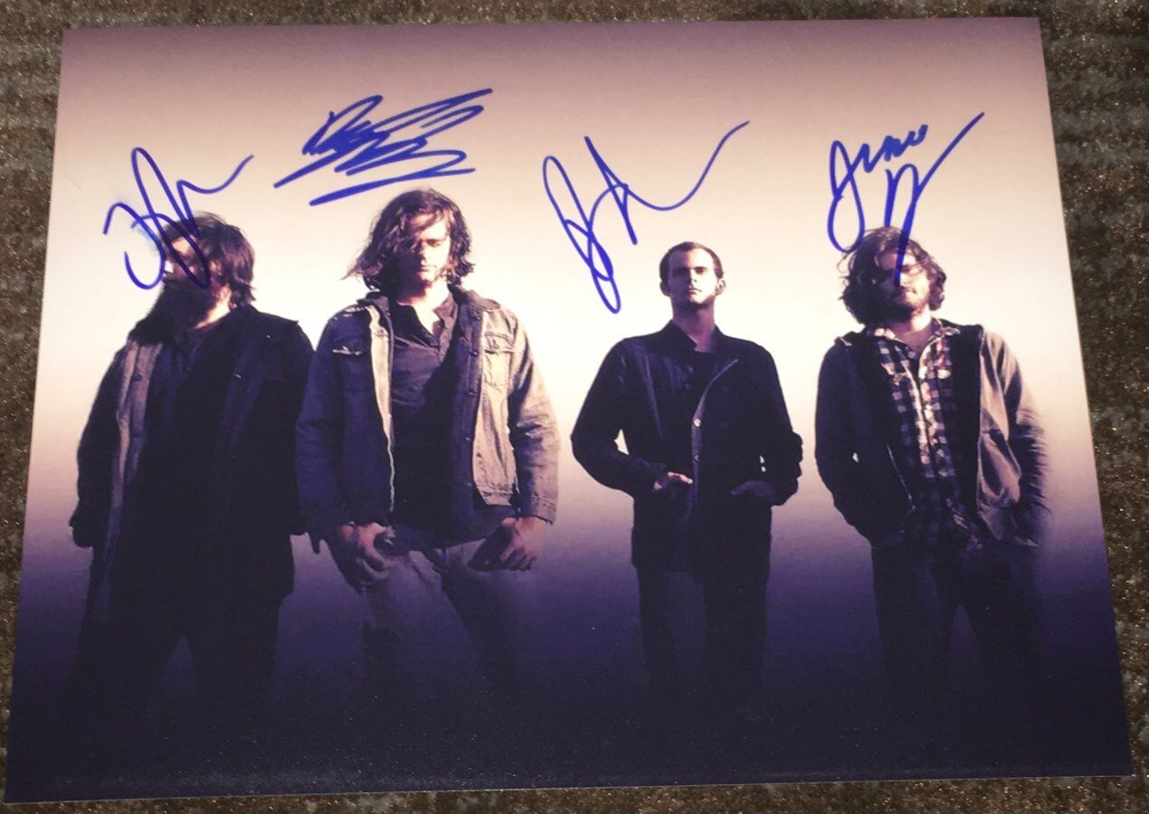 THE KONGOS BAND GROUP SIGNED AUTOGRAPH 8x10 Photo Poster painting A DYLAN +3 w/PROOF