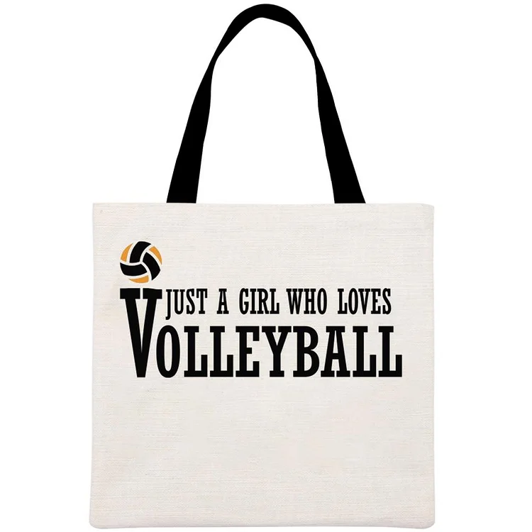 Funny Lover Volleyball Printed Linen Bag-Annaletters