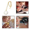 Chain Magnifying Glass 5X Magnifier Jewelry Loupe Necklace for Reading Gift