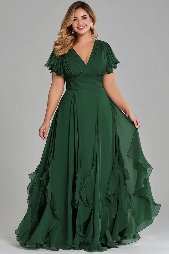 Plus Size Green Dresses  Plus Size Green Collection : Fresh, Elegant &  Perfect for Every Occasion  Green is the color of nature's charmcalming  yet vibrant, it's ideal for plus-size women