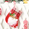 Christmas gift bag candy bag Santa Claus socks decoration Christmas tree pendant