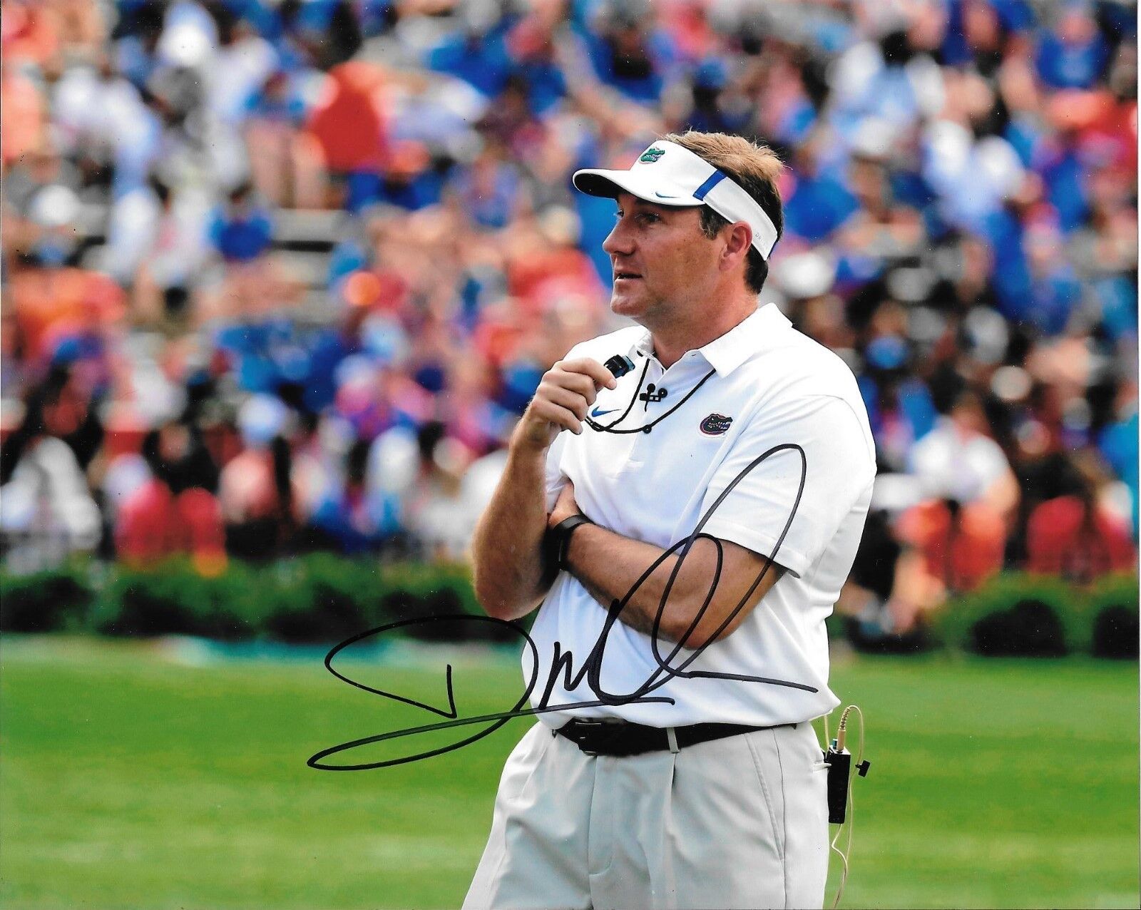 DAN MULLEN HAND SIGNED FLORIDA GATORS 8X10 Photo Poster painting W/COA