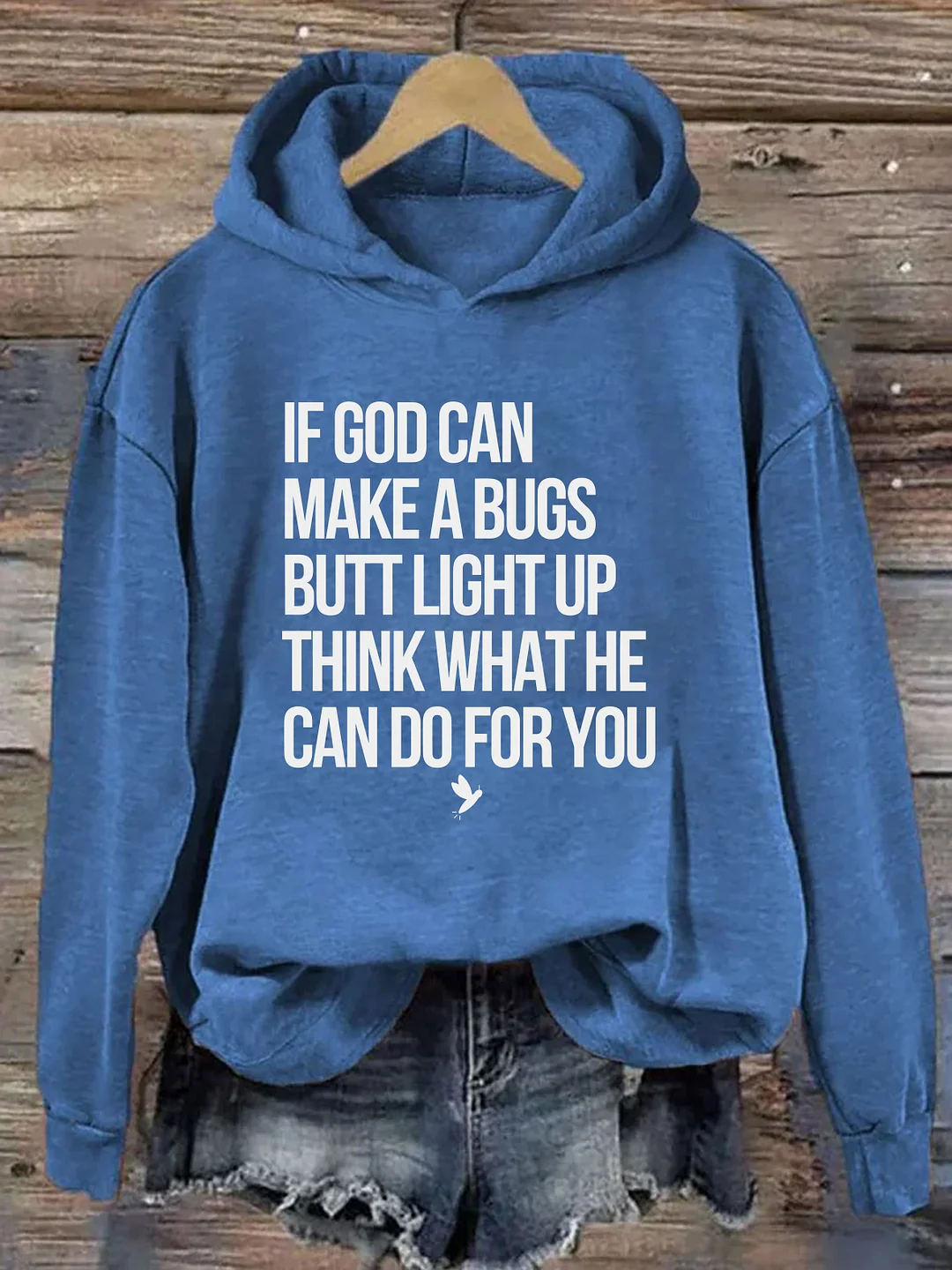If God Can Make A Bug's Butt Light Up Think What He Can Do For You Hoodie