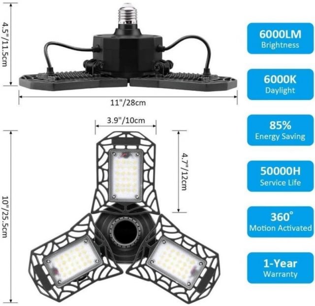 (Christmas Promotion)Hot Sale 50%OFF ！Four-Leaf LED Garage Lights（BUY 2