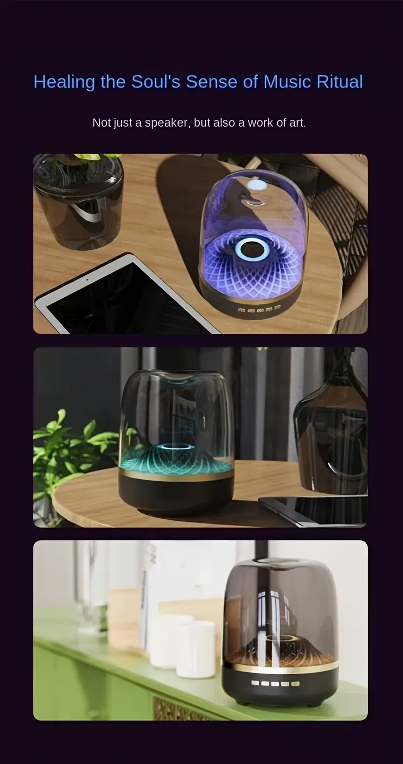 modern smart wireless home theater speaker with light show wireless c fast long lasting battery sound system for music movies compatible with alexa assistant no charger included ideal for living room bedroom office sleek black type c compatible with smartphones tablets laptops Product details 7