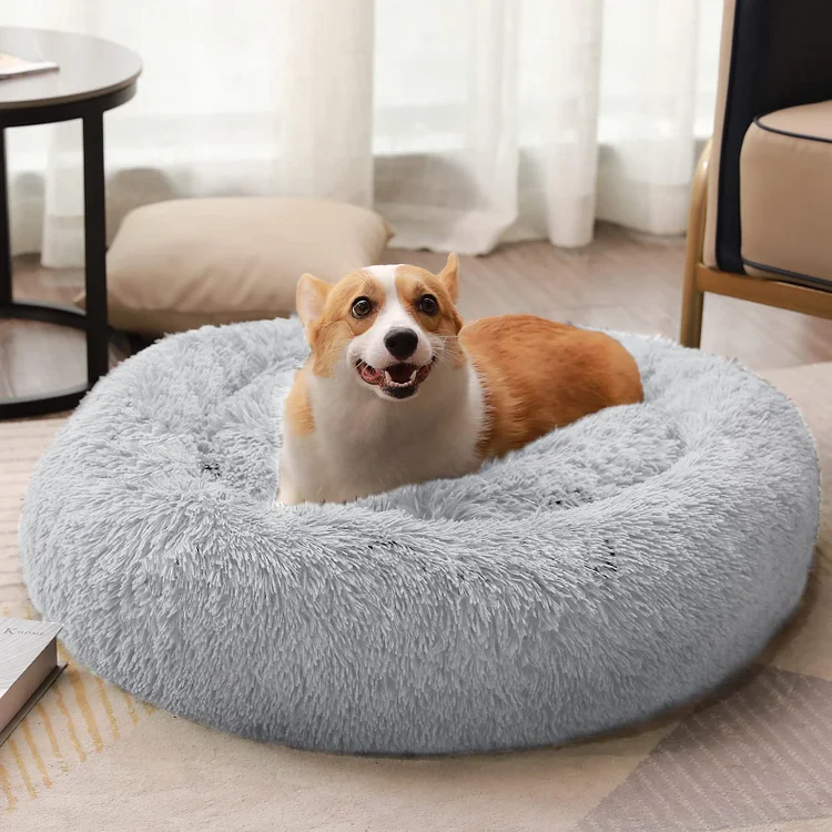 Grey Colors of Cozy Pet Beds with 7 Sizes