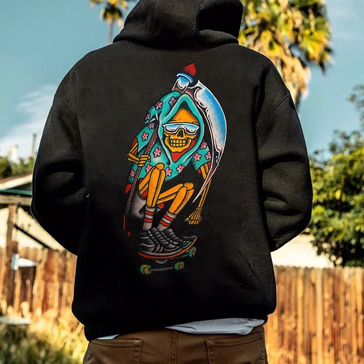 Skate Never Die Printed Men's Hoodie