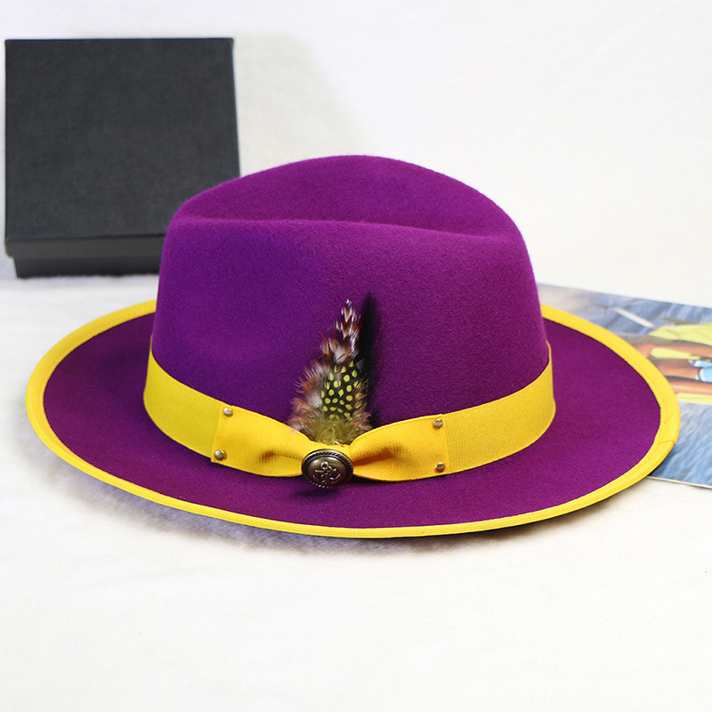 Vivian Fedora Hat - Purple