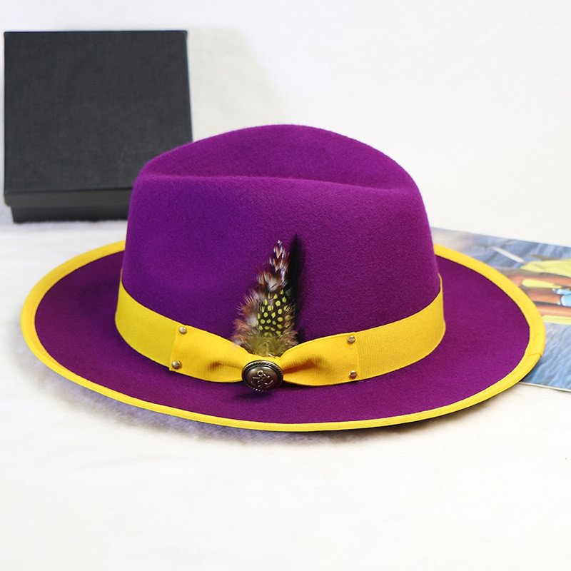 Vivian Fedora Hat  - Purple