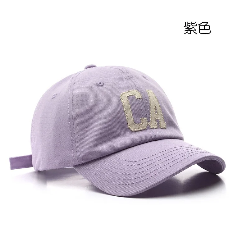 2023 Womens Korean-Style Letter Embroidered Curved Eave Baseball Cap Outdoor Mens Sunscreen Sun Hat Couples Cap